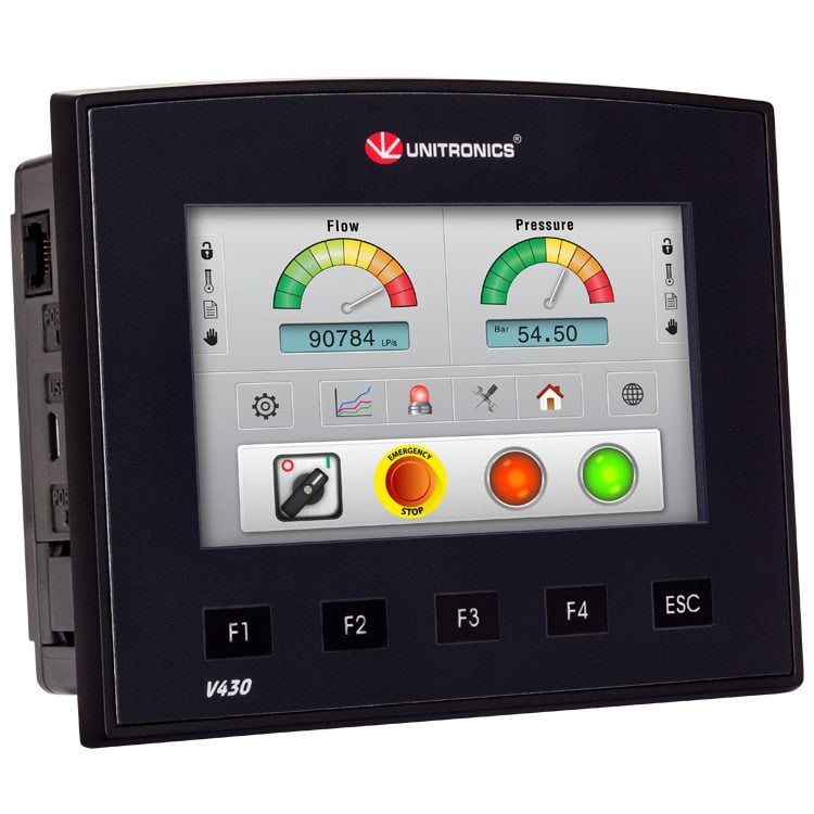 PLC controller Vision430 with embedded HMI panel